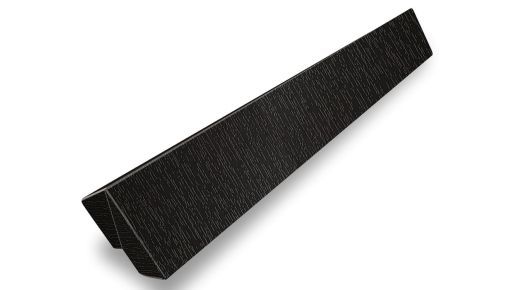 Außeneckverbinder für Hartschaumwinkel schwarzbraun genarbt 400mm