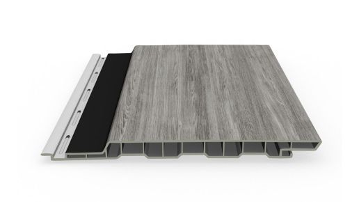 Rhombusleiste Kunststoff dekotrim 195 sheffield oak concrete 3m