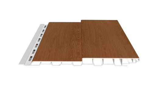 Boden-Deckel-Schalung Kunststoff dekotrim 200 BDS cinnamon oak 3m