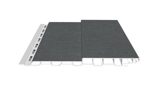 Boden-Deckel-Schalung Kunststoff dekotrim 200 BDS grey stone 3m