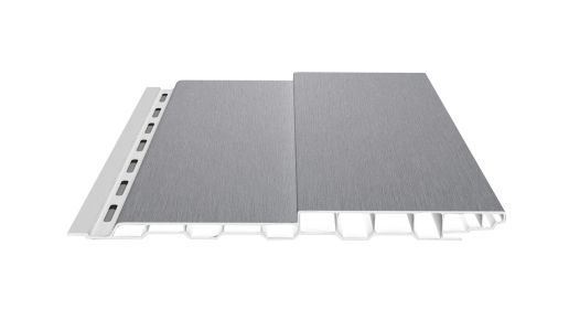 Boden-Deckel-Schalung Kunststoff dekotrim 200 BDS methbrush aluminium 3m