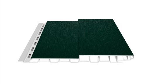 Boden-Deckel-Schalung Kunststoff dekotrim 200 BDS moosgrün genarbt 3m