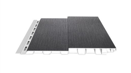 Boden-Deckel-Schalung Kunststoff dekotrim 200 BDS zinc silver 3m