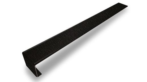 Stoßverbinder für Hartschaumwinkel schwarzbraun genarbt 400mm