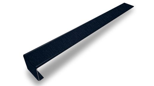 Stoßverbinder für Hartschaumwinkel stahlblau genarbt 400mm
