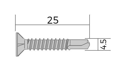 Twinson Befestigungsschraube V2A 4,2x25mm - 9542