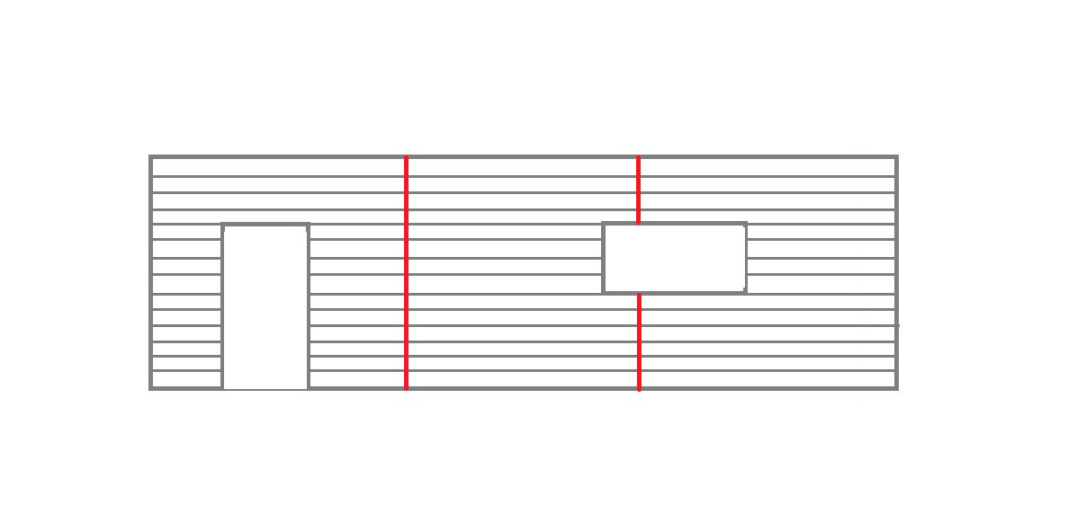 symmetrische Aufteilung Fassadenpaneele